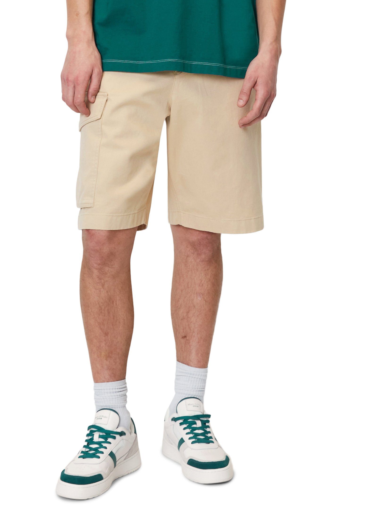 Marc O'Polo DENIM Shorts im Workwear-Stil beige