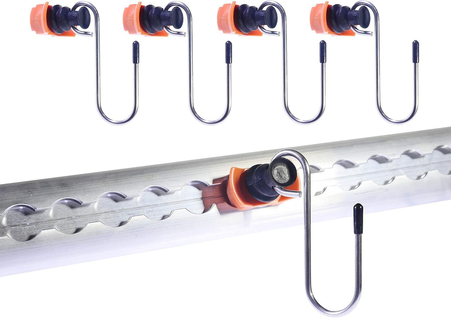 Spanngurt Haken für Airlineschiene – Edelstahl 50 kg Tragkraft Fitting Set