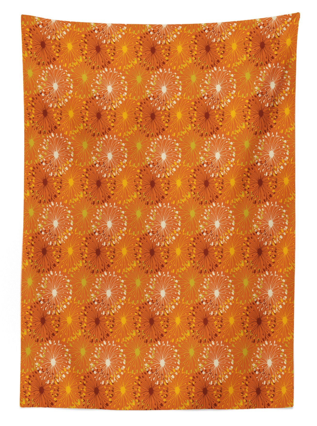 Abakuhaus Tischdecke Farbfest Für Farben, Orange Klare Grunge-Radialmuster geeignet Bereich den Außen Waschbar