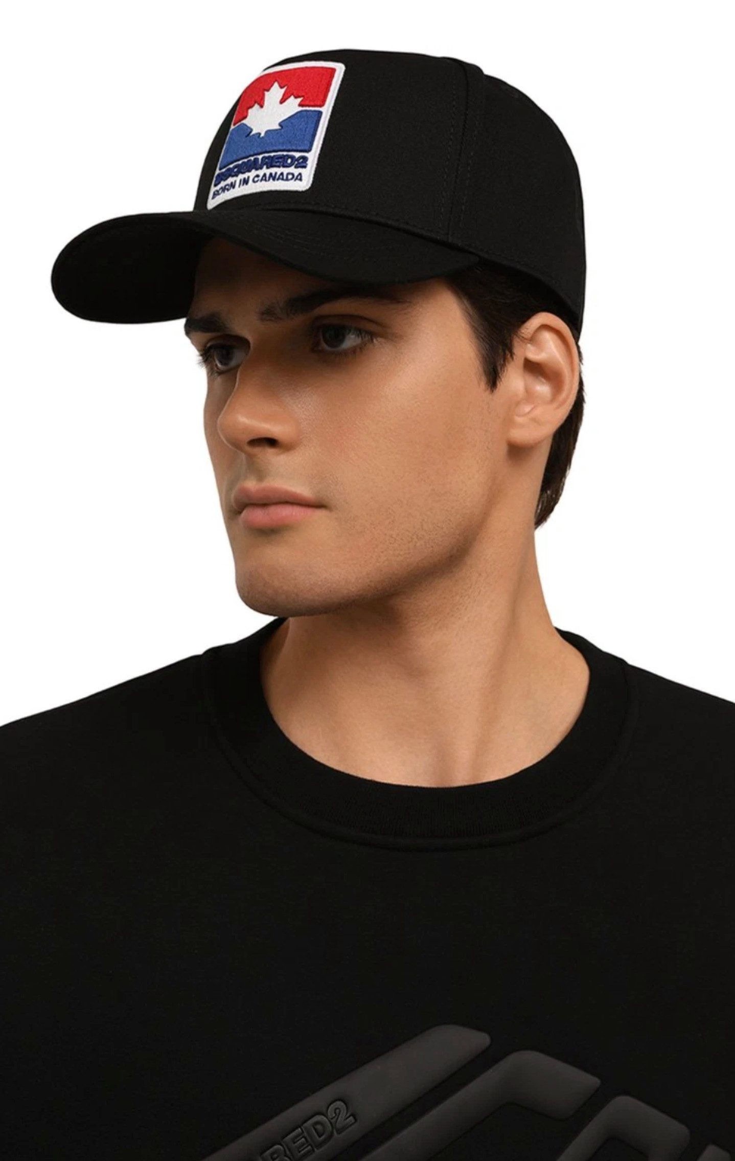 Dsquared2 Baseball Cap Icon Leaf Retro Basecap Cap Mütze Basebalkappe Unisex Patch mit Ahornblatt und „Born in Canada“ Schriftzug