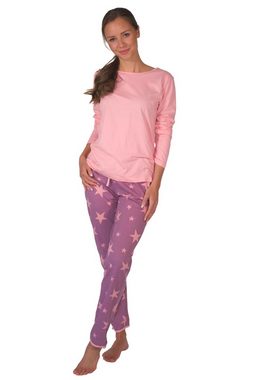 Consult-Tex Pyjama Damen Pyjama Schlafanzug SUN4 (Spar-Set, 2 tlg., 1 Set) aus reiner Baumwolle-Jersey