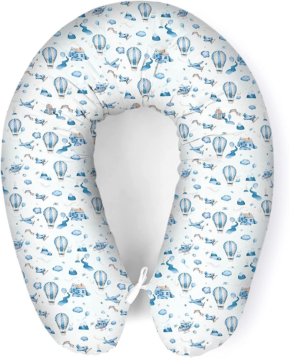 Amilian Stillkissen XXL 170 cm - Schwangerschaftskissen & Seitenschläferkissen mit Bezug, - Lagerungskissen - Nursing Pillow - Pregnancy Pillow, mit Füllung, Schlafkissen für Seitenlage - Körperkissen