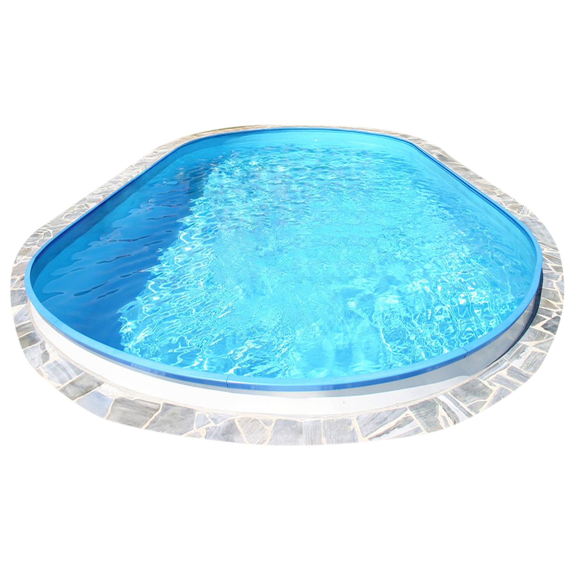 Waterman Ovalpool Stahlwandpool oval 490x300x120 cm, Stahl 0,4 mm we (1-tlg), verzinkte Stahlwand