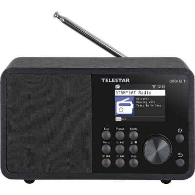 TELESTAR DIRA M 1 Kompaktes Multifunktionsradio Internetradiostreams DAB+ Digitalradio (DAB) (Digitalradio (DAB), UKW-Radio, Internetradio, USB Musikplayer, Bluetooth 5.1 Empfang, 2.4 GHz WiFi integriert, 10 W, USB Ladefunktion für externe Geräte, Bedienung per App)