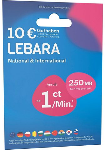 Lebara »Starter Paket 10€ (Prepaid Mobilfunk)...