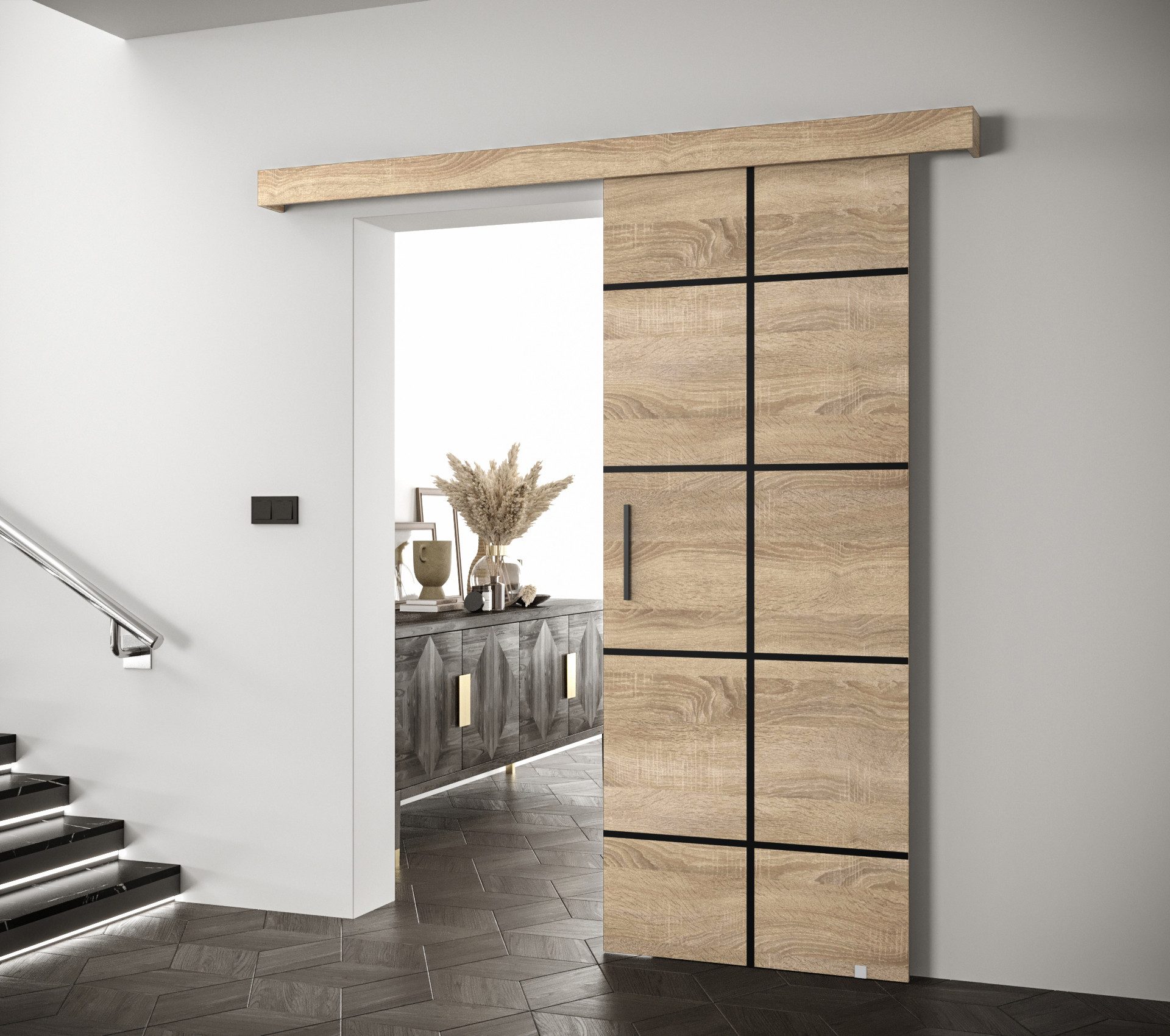 MOEBLO Schiebetür AGRA III (mit/ohne Soft-Close-System, günstig online kaufen
