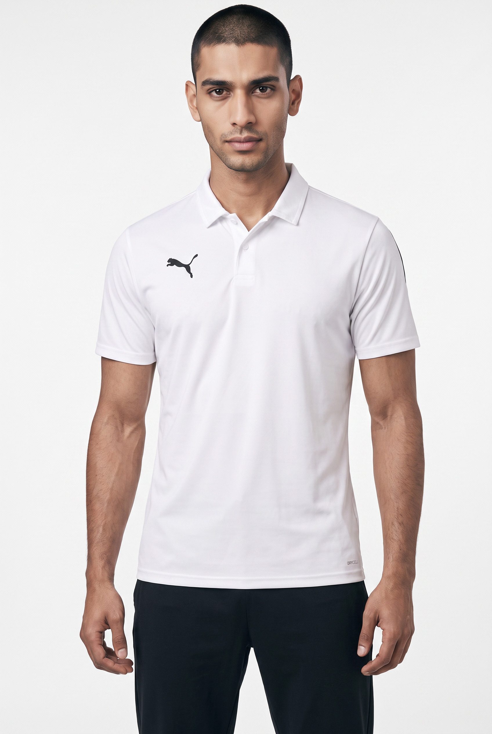PUMA Poloshirt TEAMLIGA SIDELINE POLO gerade Passform, Kurzarm, für sportliche und lässige Anlässe