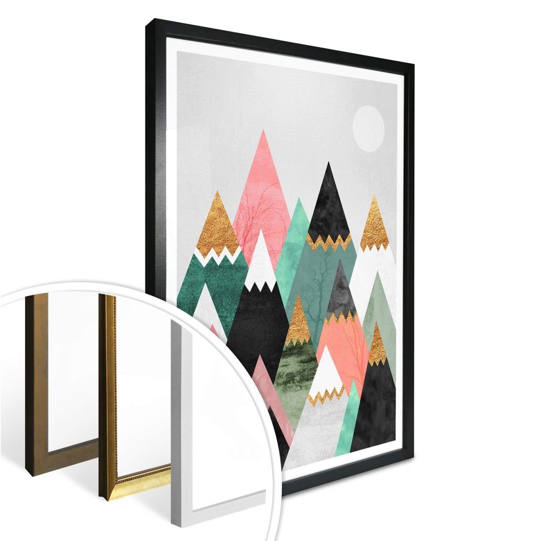 Déco Berge, modern Art Wall K&L Poster Art Küche Bunte Fredriksson Wohnzimmer Poster Kunstdruck Wandbild