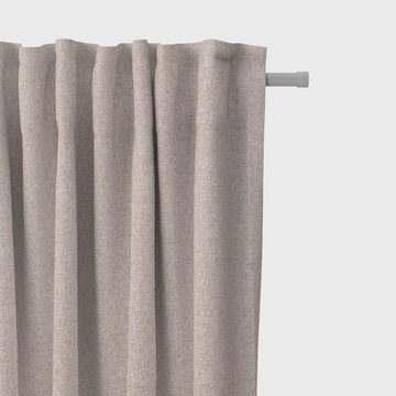Vorhang Thermovorhang Verdunkelung Überbreite hellgrau 200x245cm, SCHÖNER LEBEN., (1 St), abdunkelnd, Polyester, handmade, made in Germany