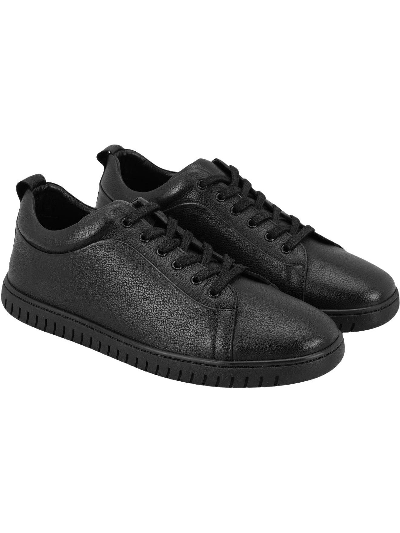 Herren-Sneaker aus Leder – Synthetiksohle, flacher Absatz, atmungsakt Daunenschuh