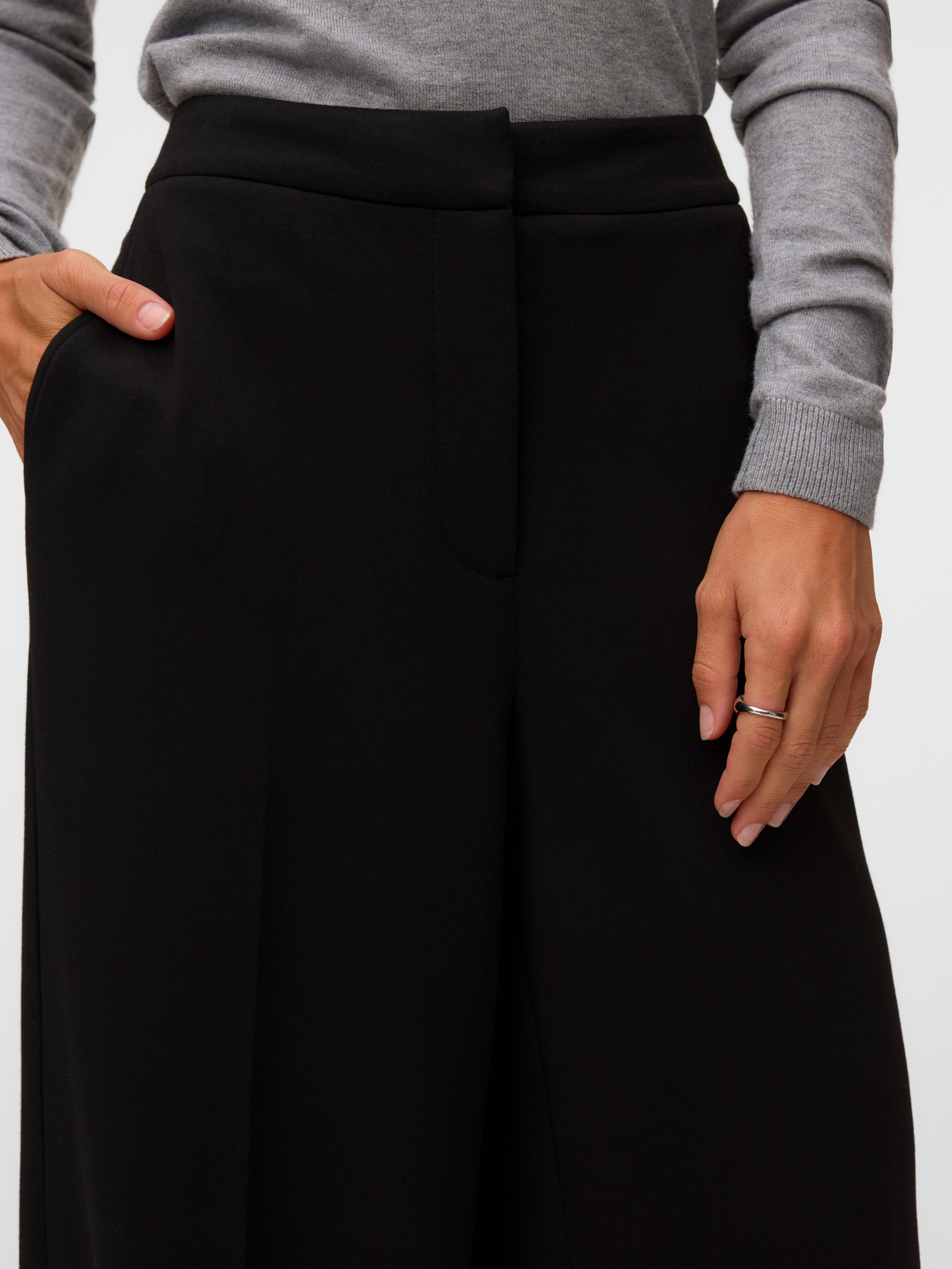Vero Moda Anzughose VMBELLIS MW WIDE PANT NOOS Materialmix, wide fit