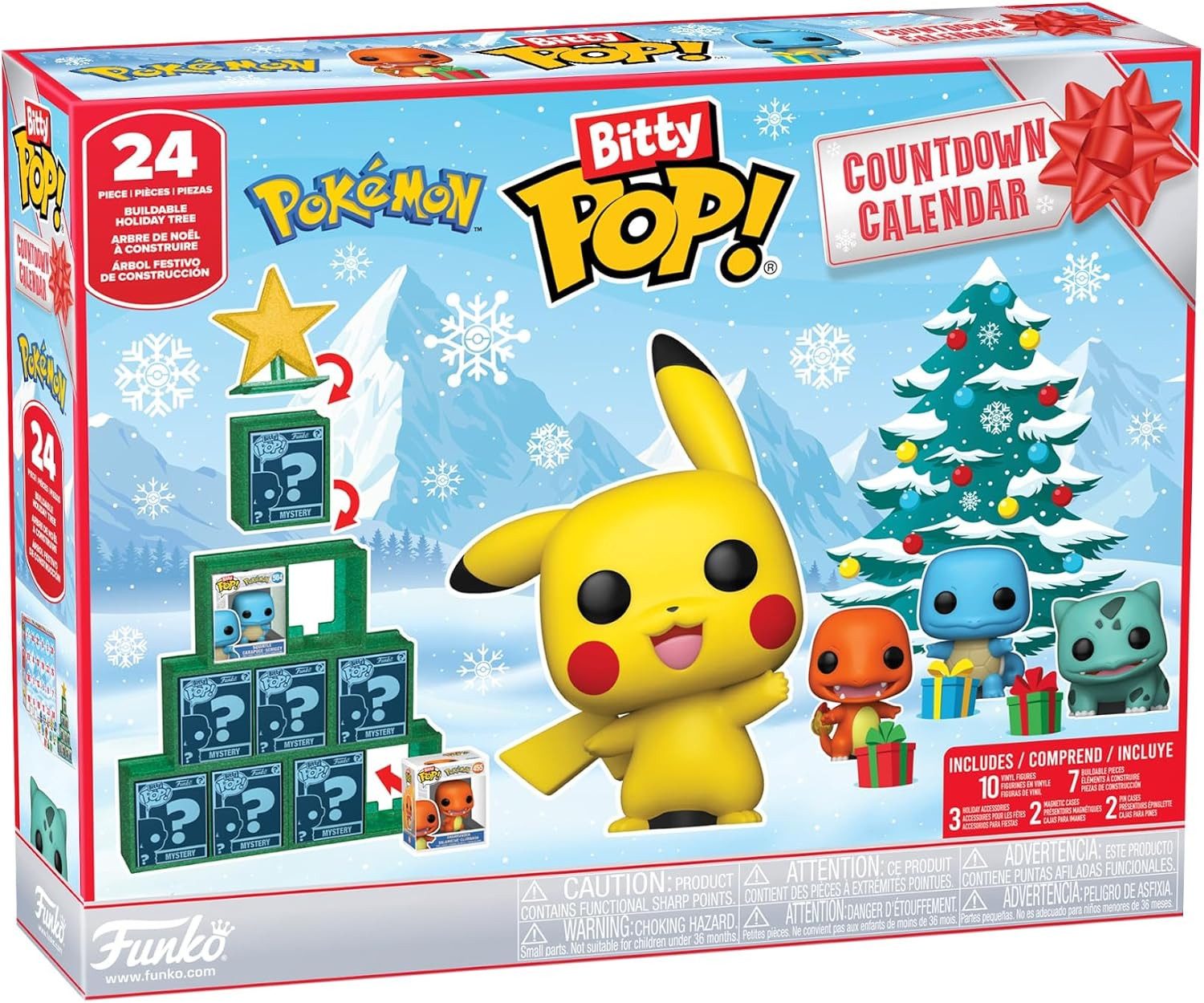 Funko Adventskalender Funko POP! Pokemon Adventskalender 2026 (24-tlg), Limitierter Adventskalender mit Sammelfiguren