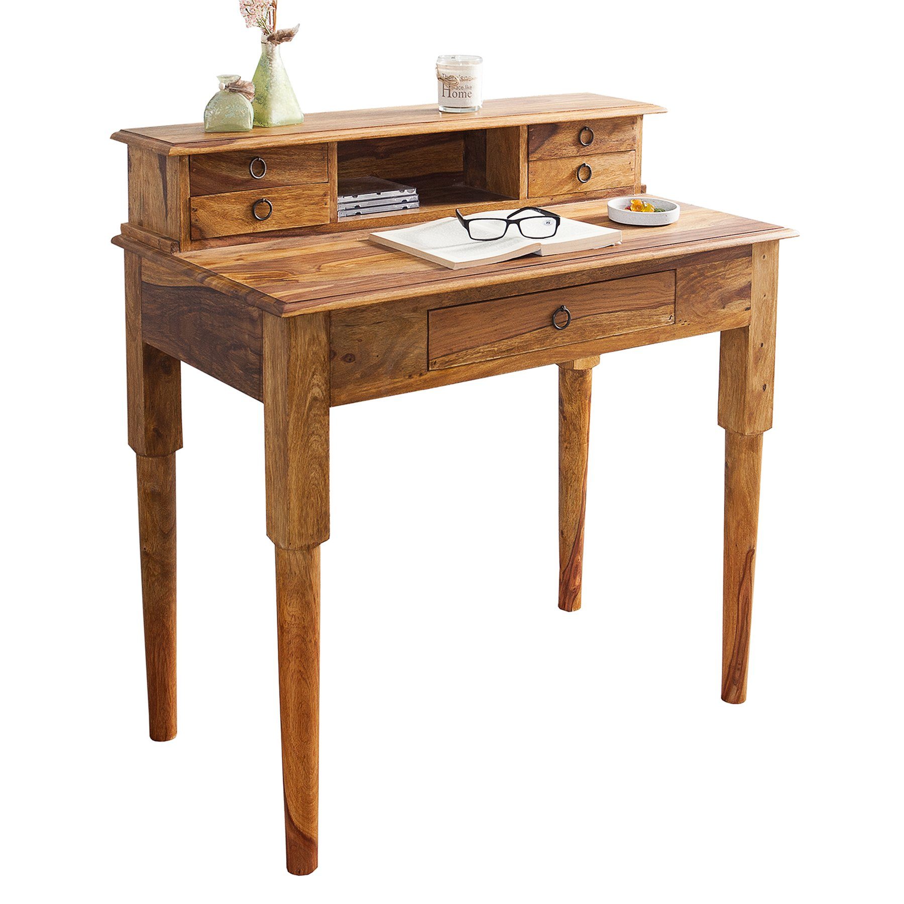 riess-ambiente Schreibtisch »HEMINGWAY 90cm natur«, aus Massivholz