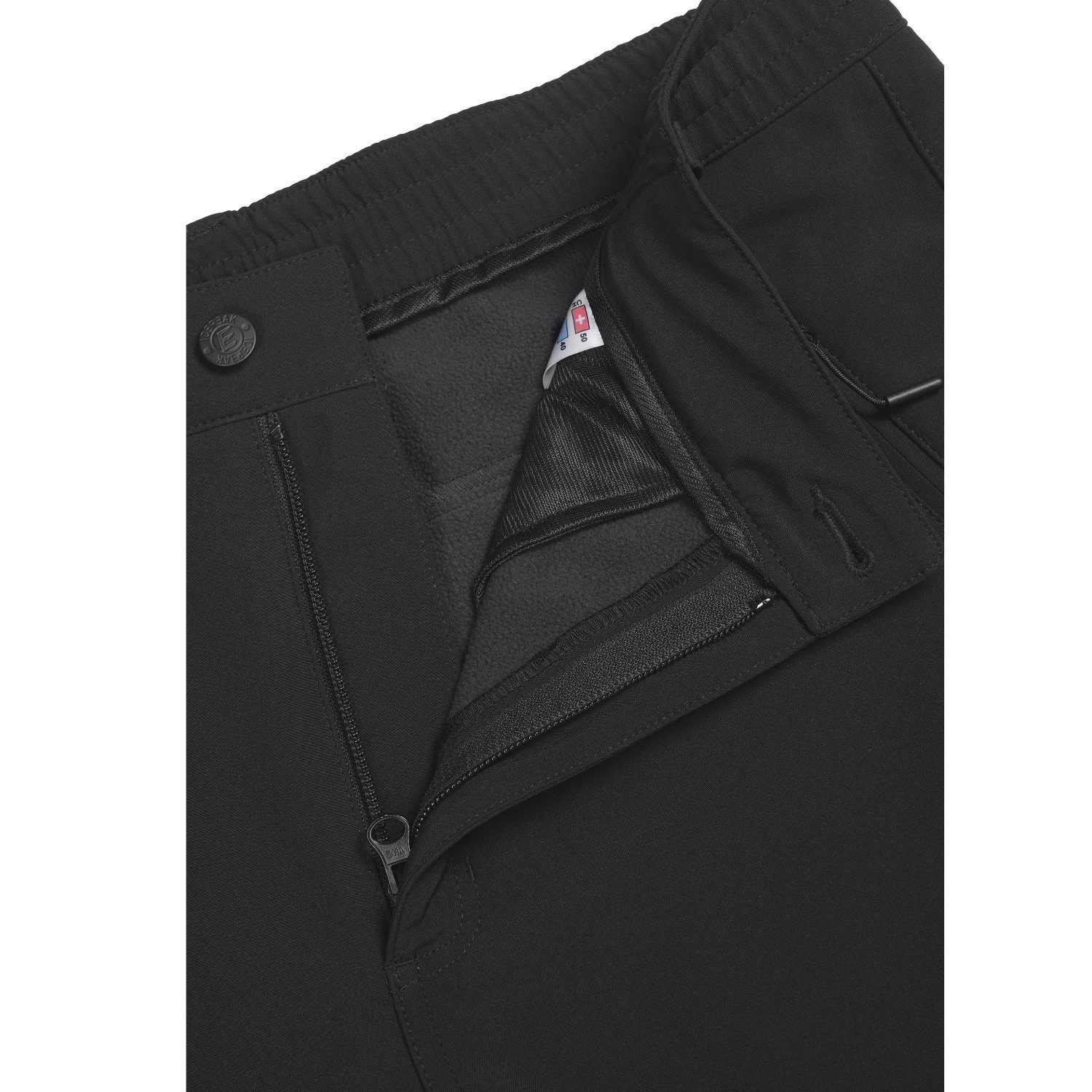 Icepeak Outdoorhose Argusville Softshellhose Wanderhose mit Fleeceinnenfutter (0-tlg)