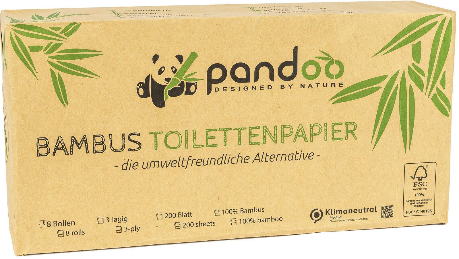 pandoo Toilettenpapier Pandoo Toilettenpapier 8 Roll.