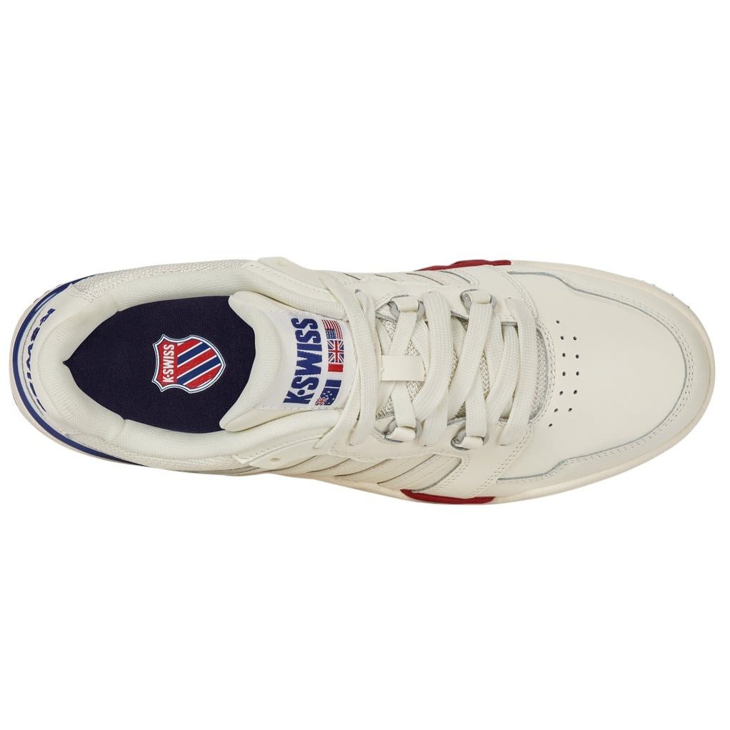 K-Swiss Si-18 Rival (Leder) 2025 cremeweiss/navy/rot Herren Sneaker günstig online kaufen