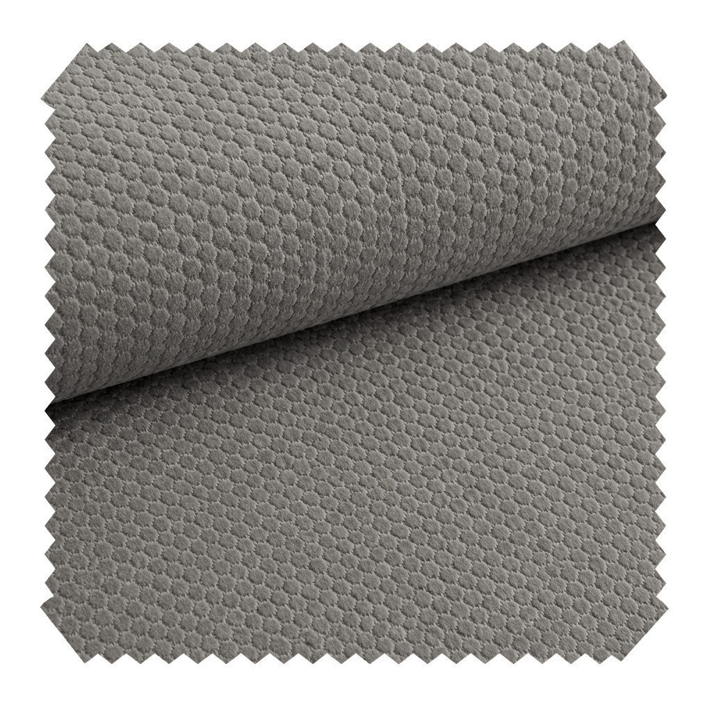 novely® Stoff MAKAO Abverkauf, Leichter Velours-Möbelstoff Feine Wabenprägung 1lfm, Strapazierfähig, Kuschelweich, Meterware, 1lfm