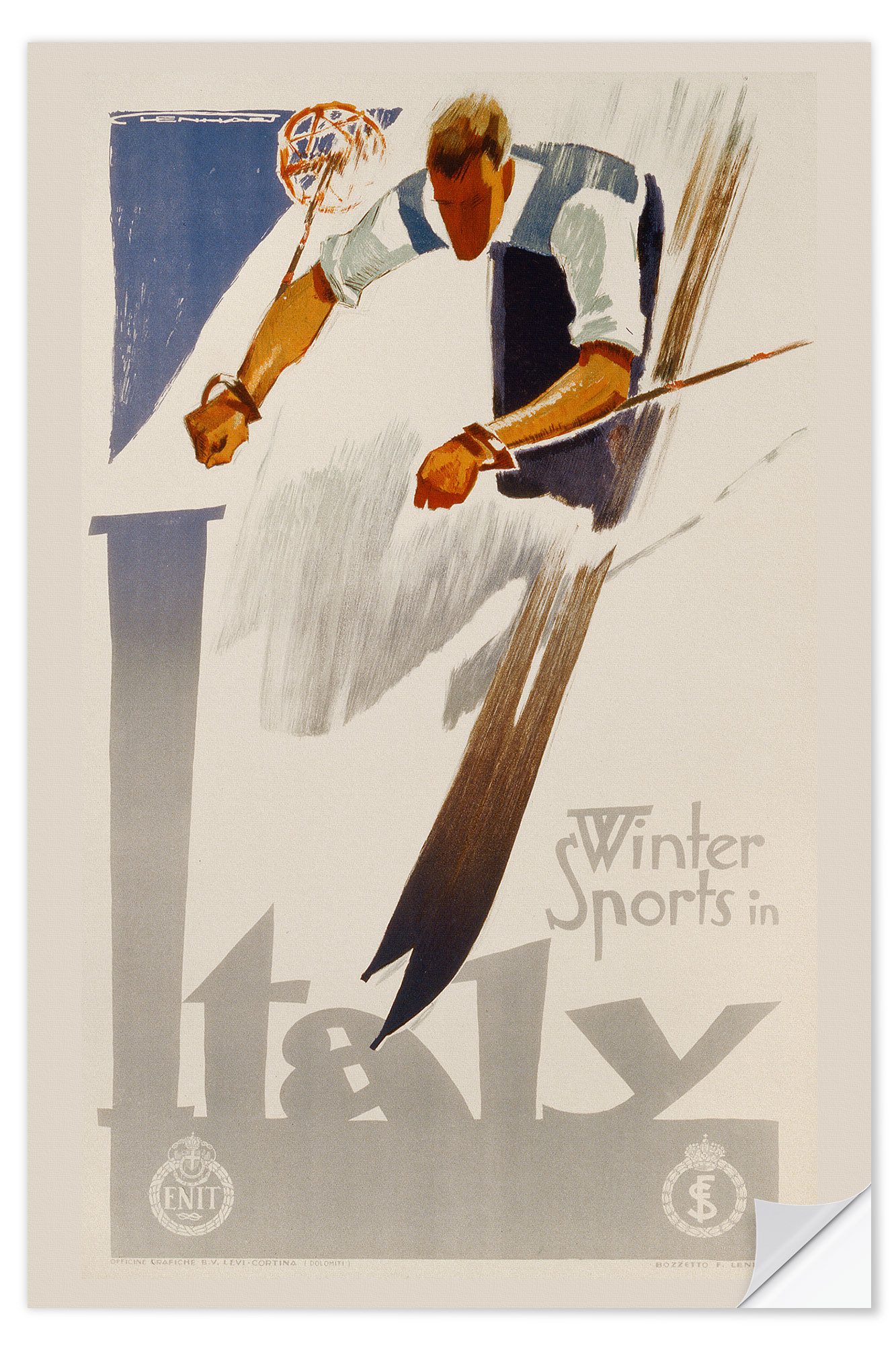 Wandfolie Vintage Ski Collection
