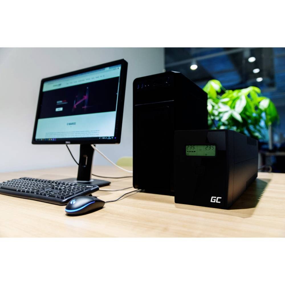 Green Cell USV-Anlage GreenCell USV-Gerät 600VA UPS01LCD – Bild 2 von 5