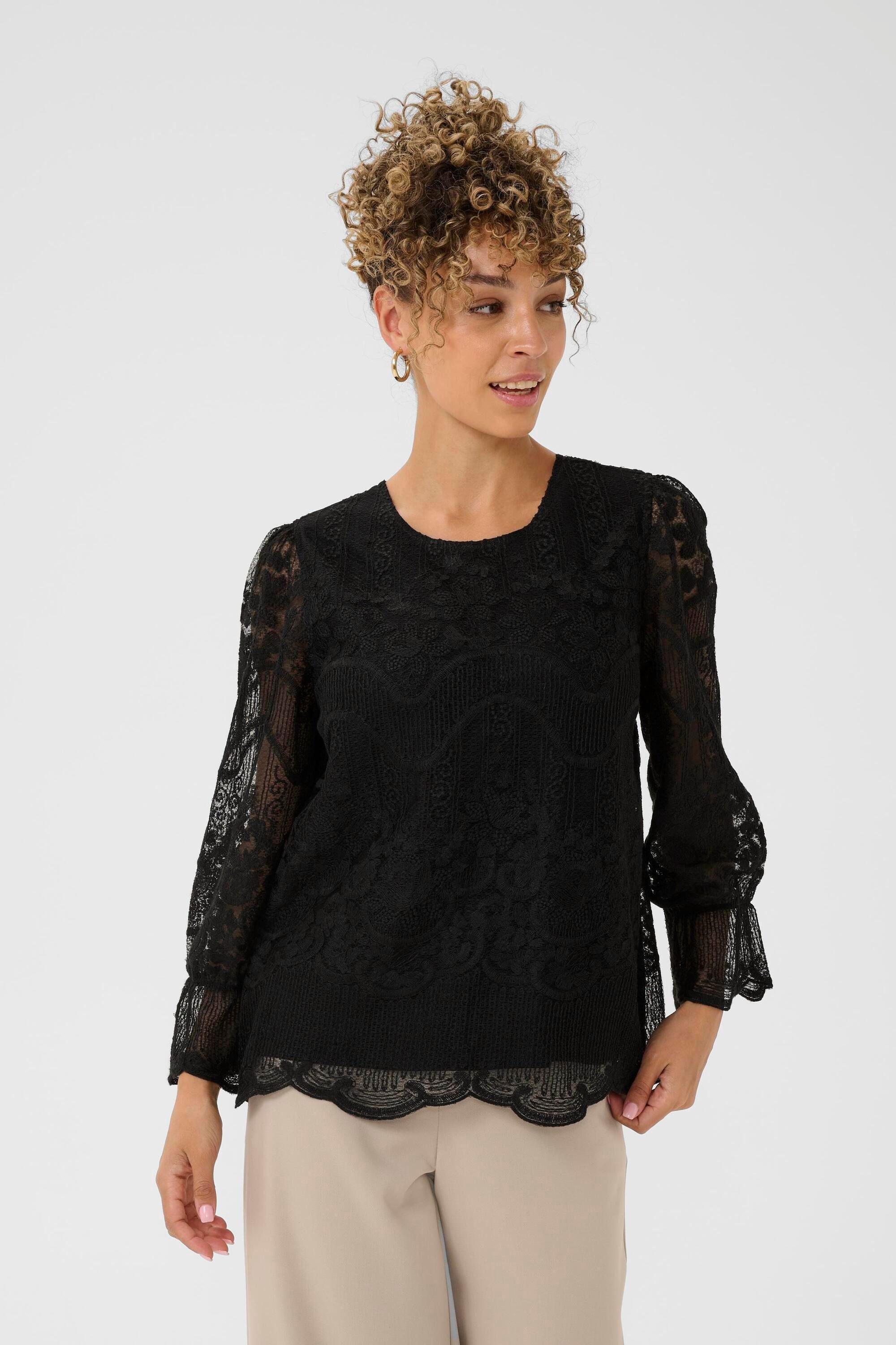 Cream Langarmbluse Langarm-Bluse CRSanne