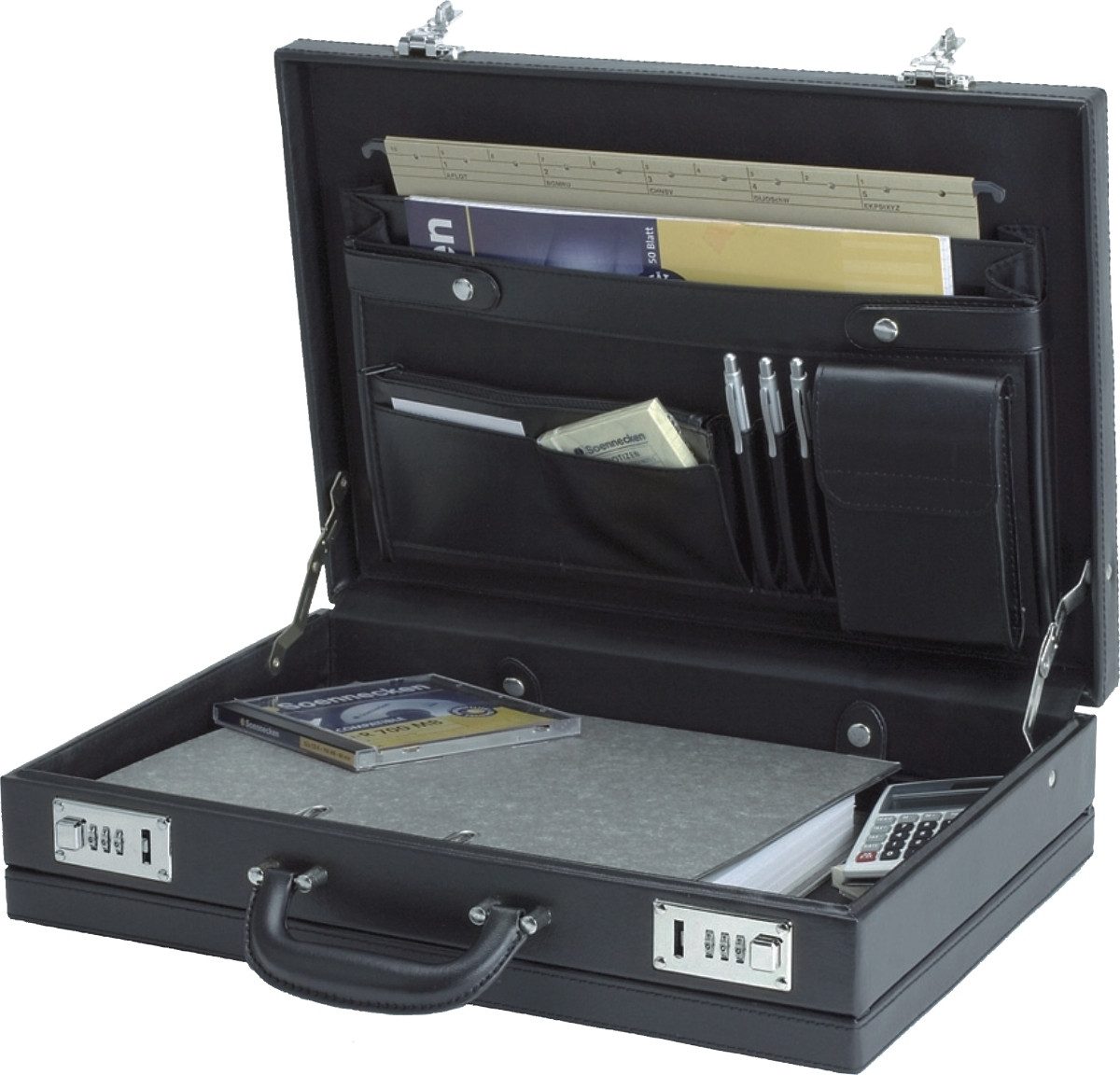 Alassio® Aktentasche Attachekoffer Ponte schwarz günstig online kaufen