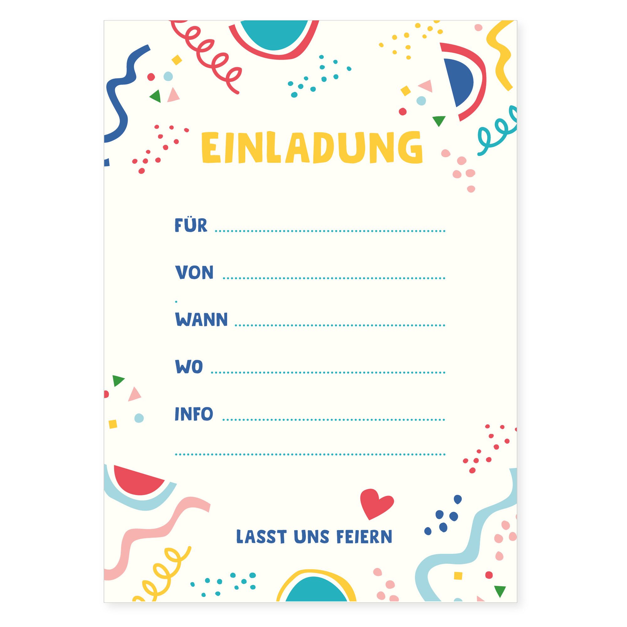 Postkarte Postkarte "Einladung" aus Recyclingpapier