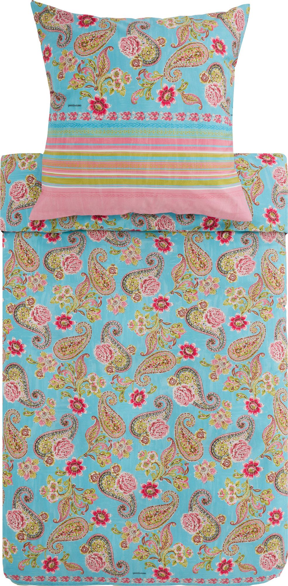 Bassetti Bettwäsche Bettwäsche "Rapallo", Mako-Satin, Feinsatin Paisley/Blumen/Ornamente