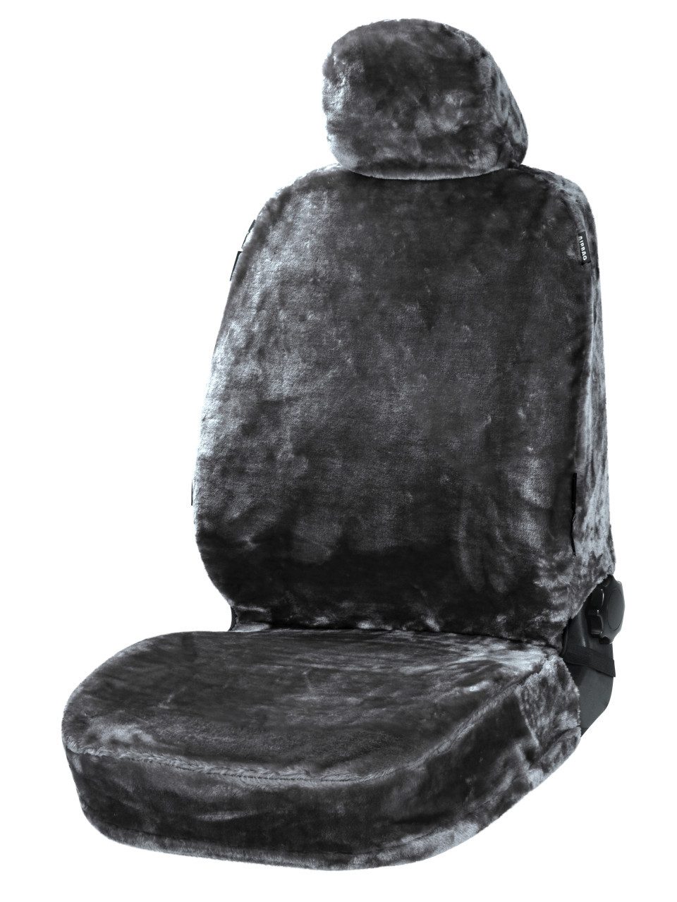 WALSER Autositzbezug Walser Autositzbezug Kunstfell Teddy anthrazit