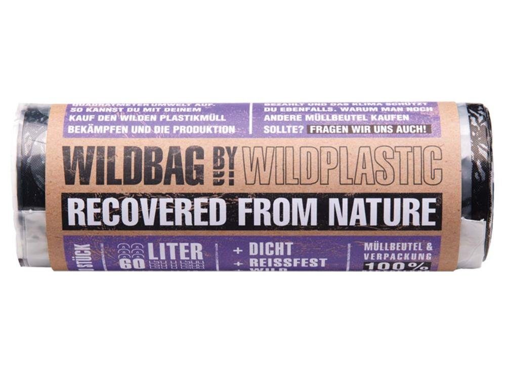 'Wildbag' WILDPLASTIC l Müllbeutel 60 Recyclin aus Müllbeutel Wildplastic
