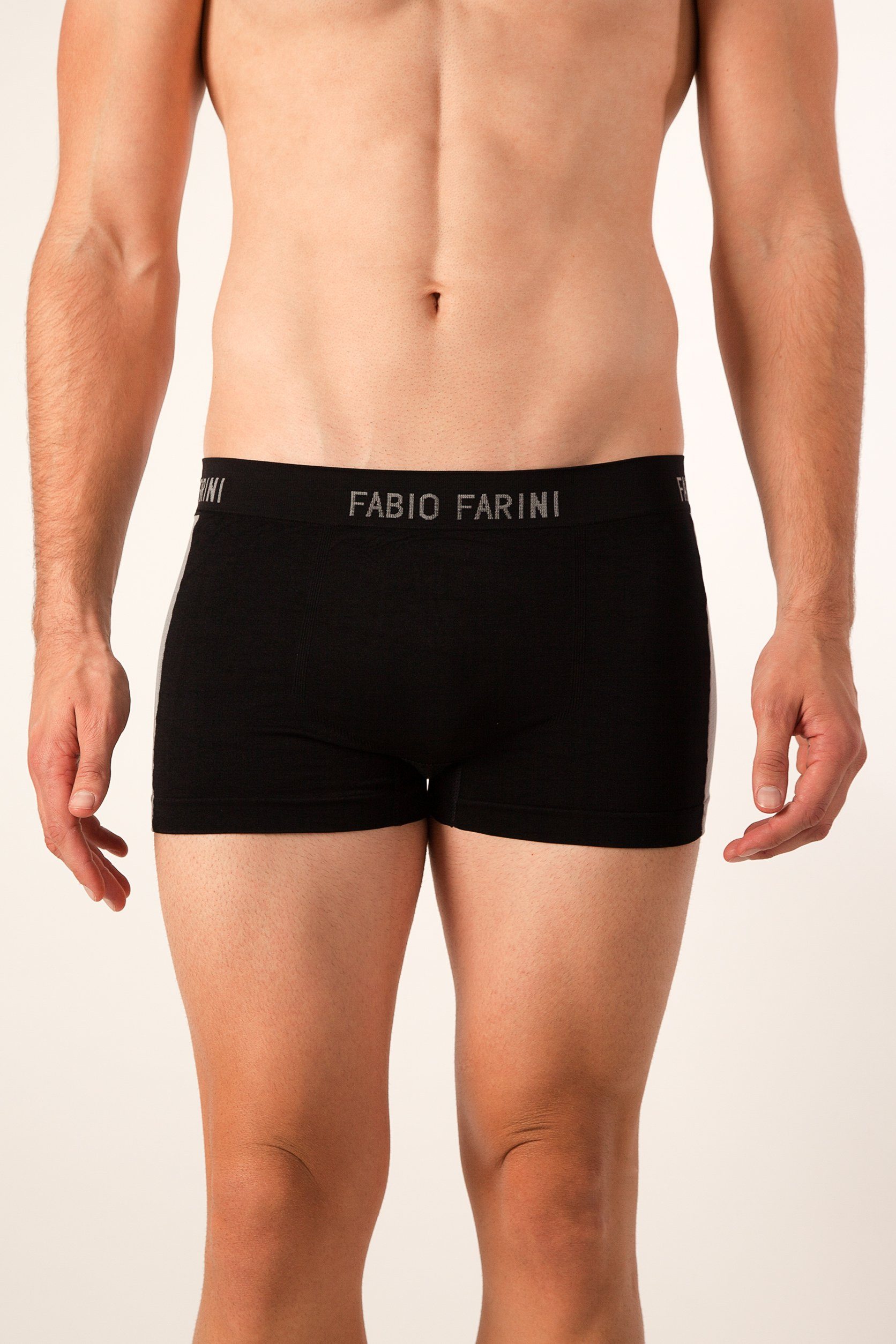 Herren Farben Boxershorts mit Look weicher im sportlichen ausgewählte aus (8-St) Microfaser Logo-Bund, Mehrpack - Farini Retroshorts Fabio zufällig