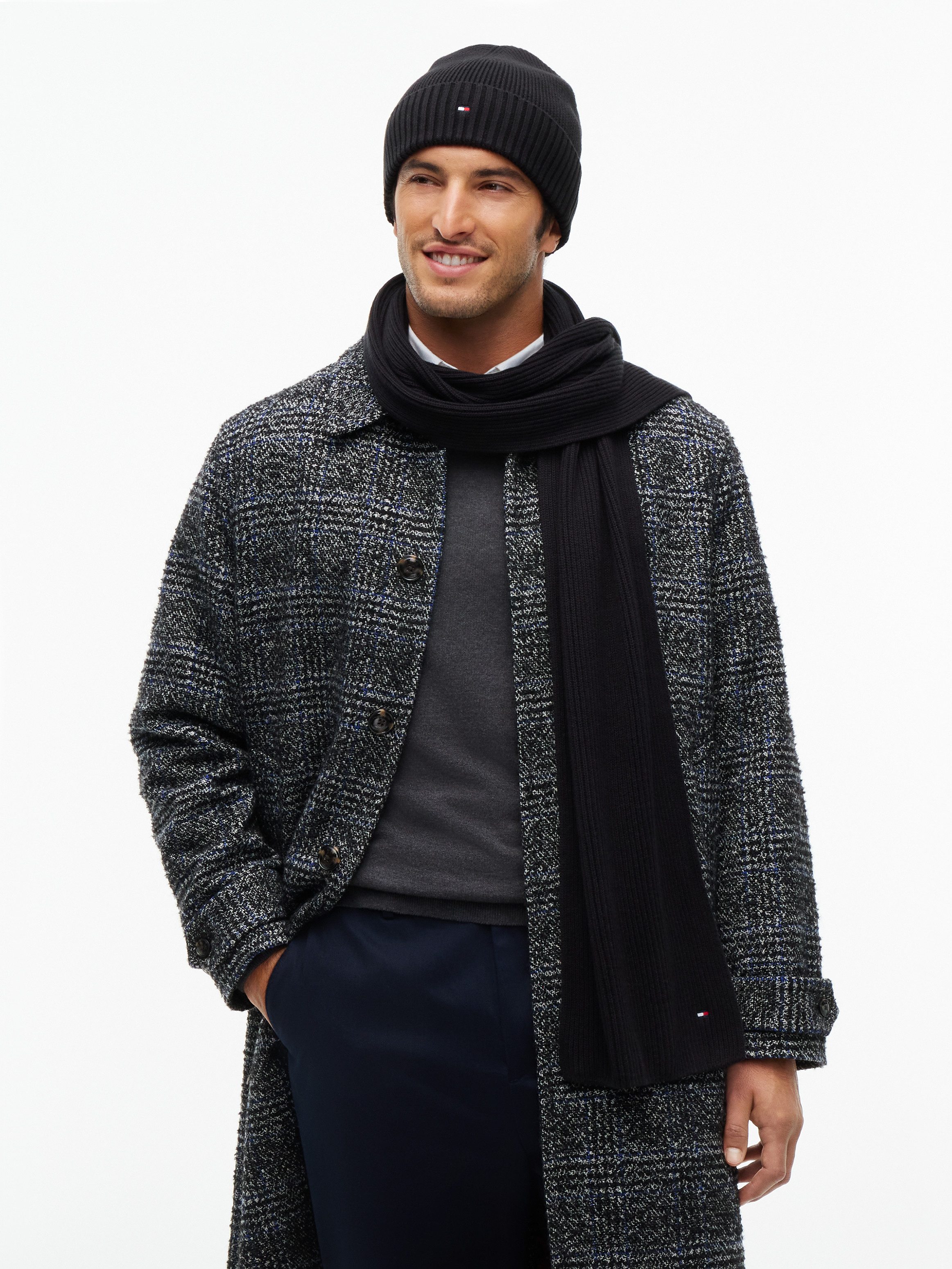 Tommy Hilfiger Beanie TH FLAG BEANIE AND SCARF (Set, 2-St) mit Kaschmiranteil, in Geschenkbox