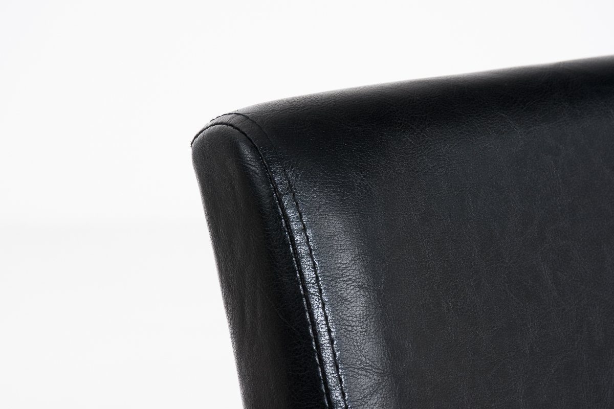 TPFLiving Esszimmerstuhl Ines - Holz - schwarz Konferenzstuhl hochwertig Sitzfläche: Gestell: gepolsterter - Wohnzimmerstuhl), - schwarz (Küchenstuhl mit Esstischstuhl Kunstleder Sitzfläche