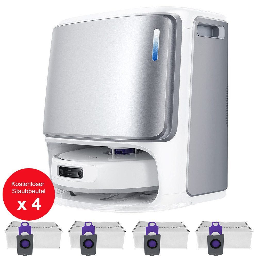 Narwal Вакуумный робот Freo Z Ultra 12.000 Pa Saugkraft mit Wischfunktion + 4Pcs Staubbeutel, 65 W, Doppel-KI-Chips und Doppel-KI-Ausweichen, Zero Tangling Bürste 2.0