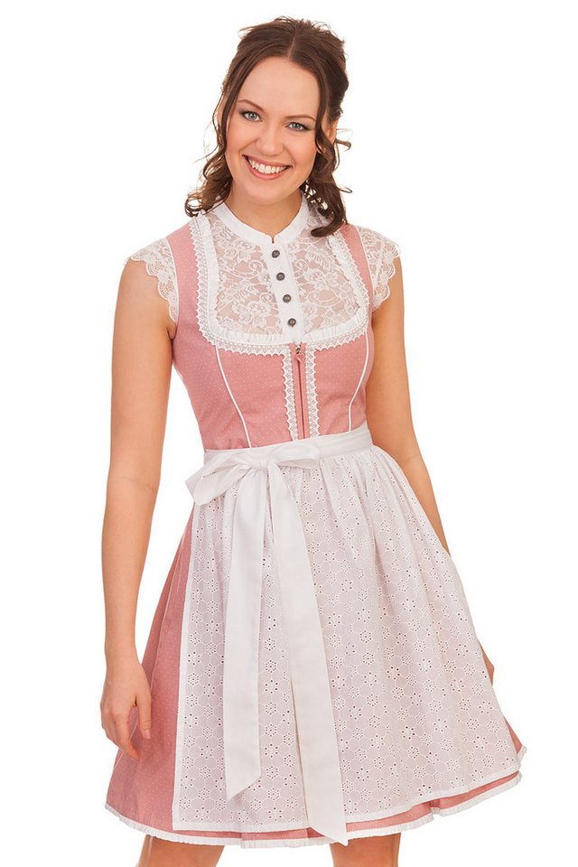Alpenfee Tracht Dirndl Mini Dirndl 2tlg. - GABI - altrosa