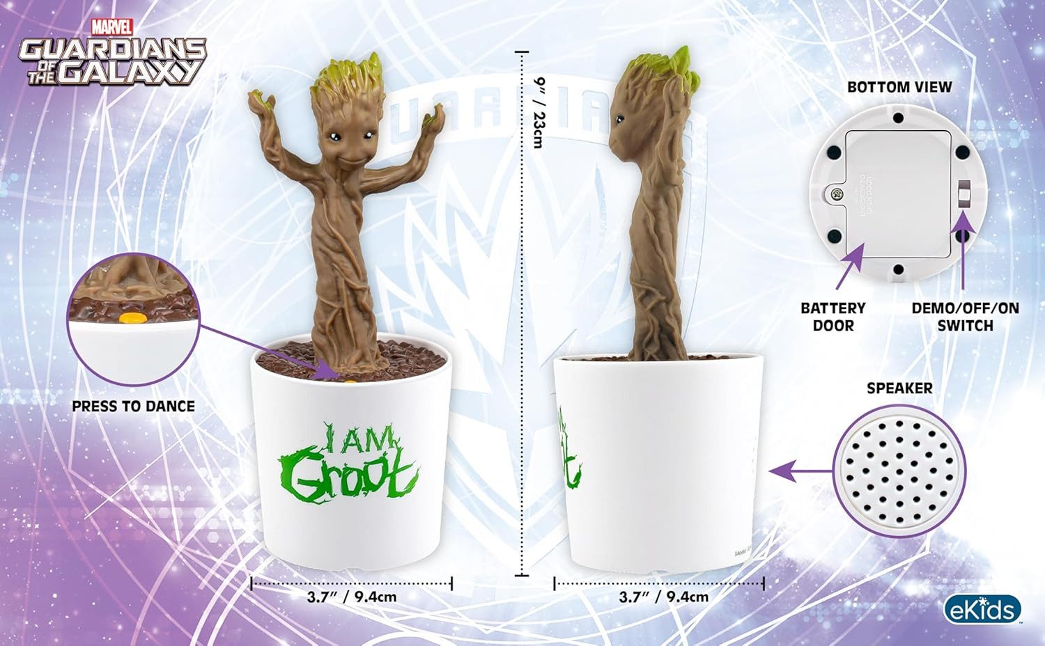 eKids Merchandise-Figur Dancing Groot - Tanzende Groot Figur