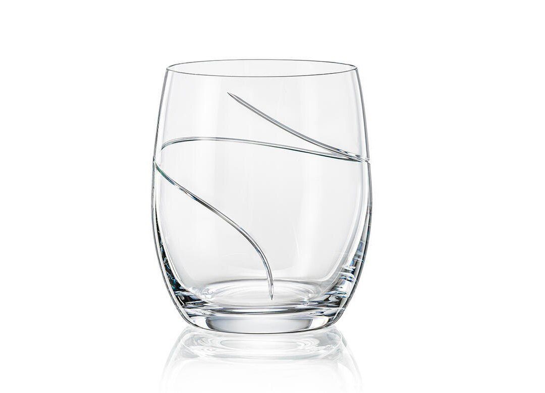 Crystalex Whiskyglas UP klar geschliffen 300 ml 2er Set, 2-tlg., Kristallglas, poliertem Schliff, Kristallglas