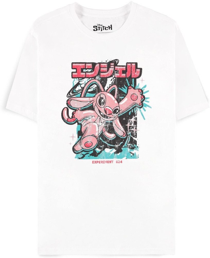 Disney T-Shirt Lilo & Stitch - Vintage Angel Female Short Sleeved T-shirt