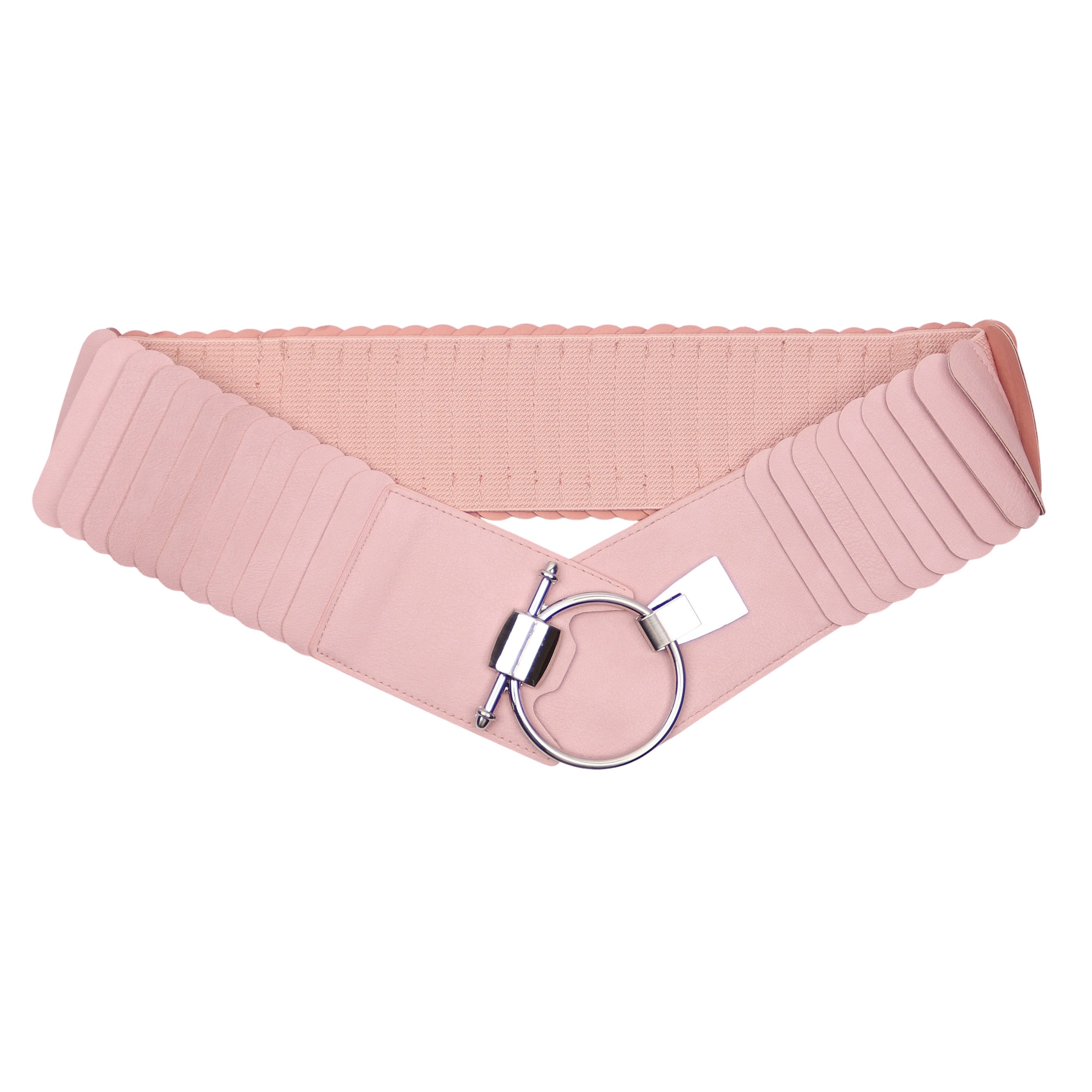 MIRROSI Taillengürtel Leo Unifarbe breit 8cm für Taillenumfang 85 bis 110cm, ONESIZE (Unifarben, Angenehmes Tragesgefühl, Leopard Muster) Breiter Stretch Gürtel