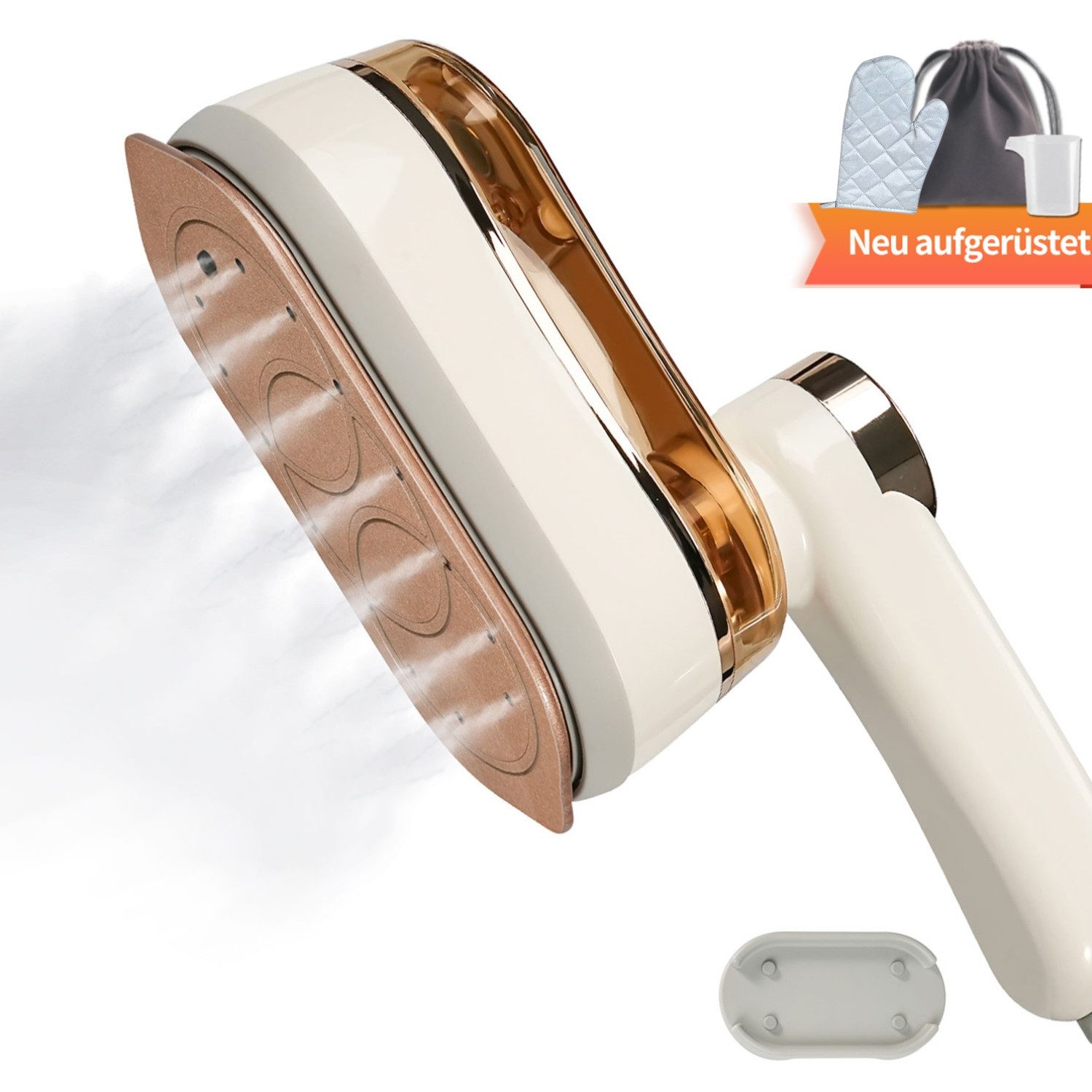 7MAGIC Dampfbügeleisen 2-IN-1 Dampfglätter,Handheld Steamer tragbares, 1200,00 W, Hand Dampfbürste 180ml Tank,