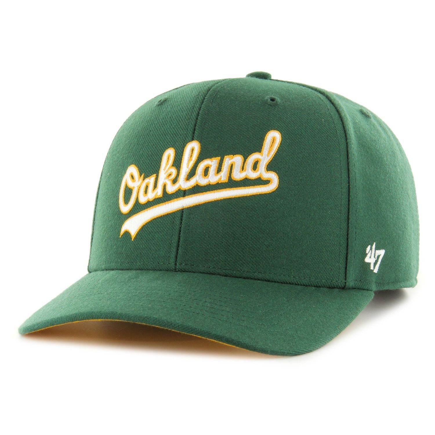 '47 Brand Snapback Cap Deep Profile ZONE SCRIPT Oakland Athletics