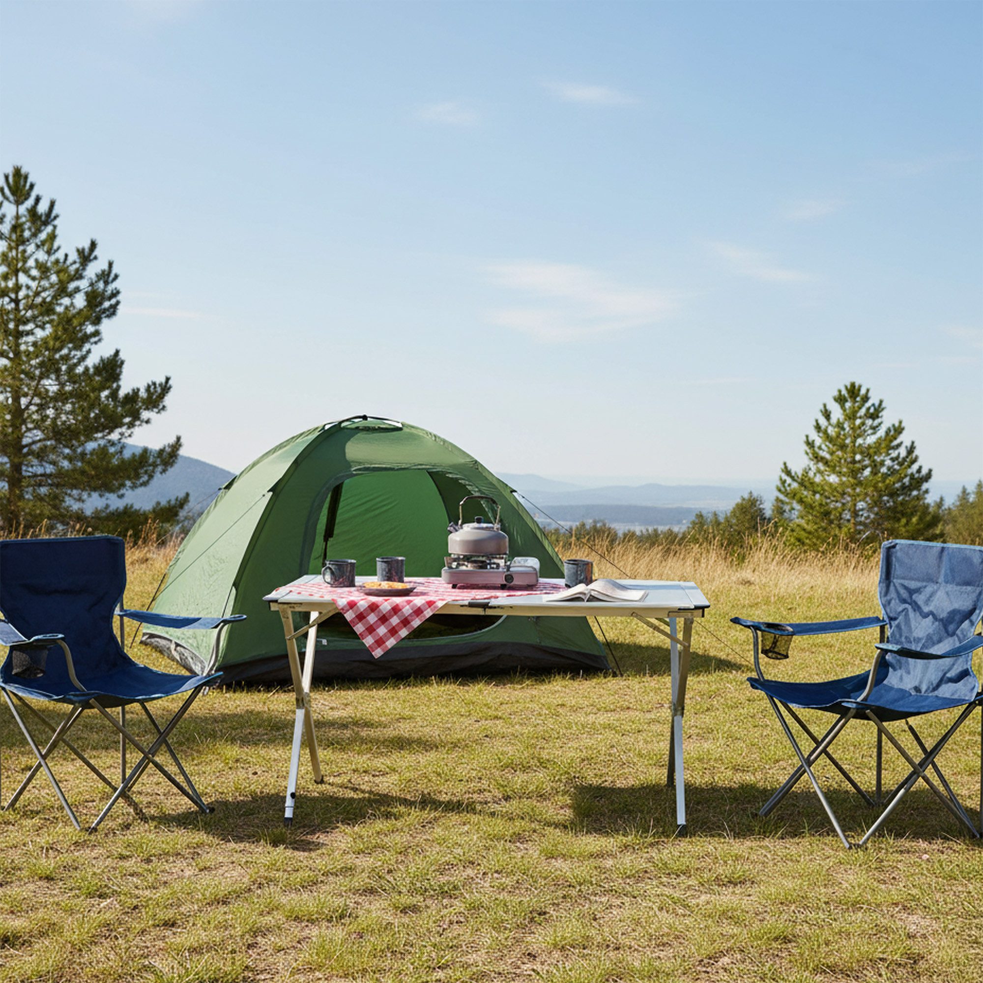 CampFeuer Campingtisch Aluminium Campingtisch für 4 Personen, 140 x 70 x 70 günstig online kaufen