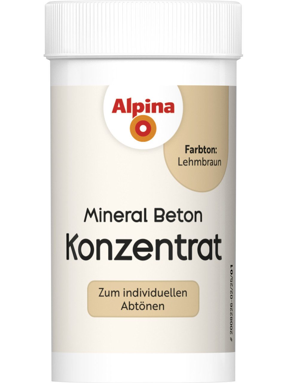 Alpina Vollton- und Abtönfarbe Alpina Konzentrat Mineral Beton lehmbraun 65 ml