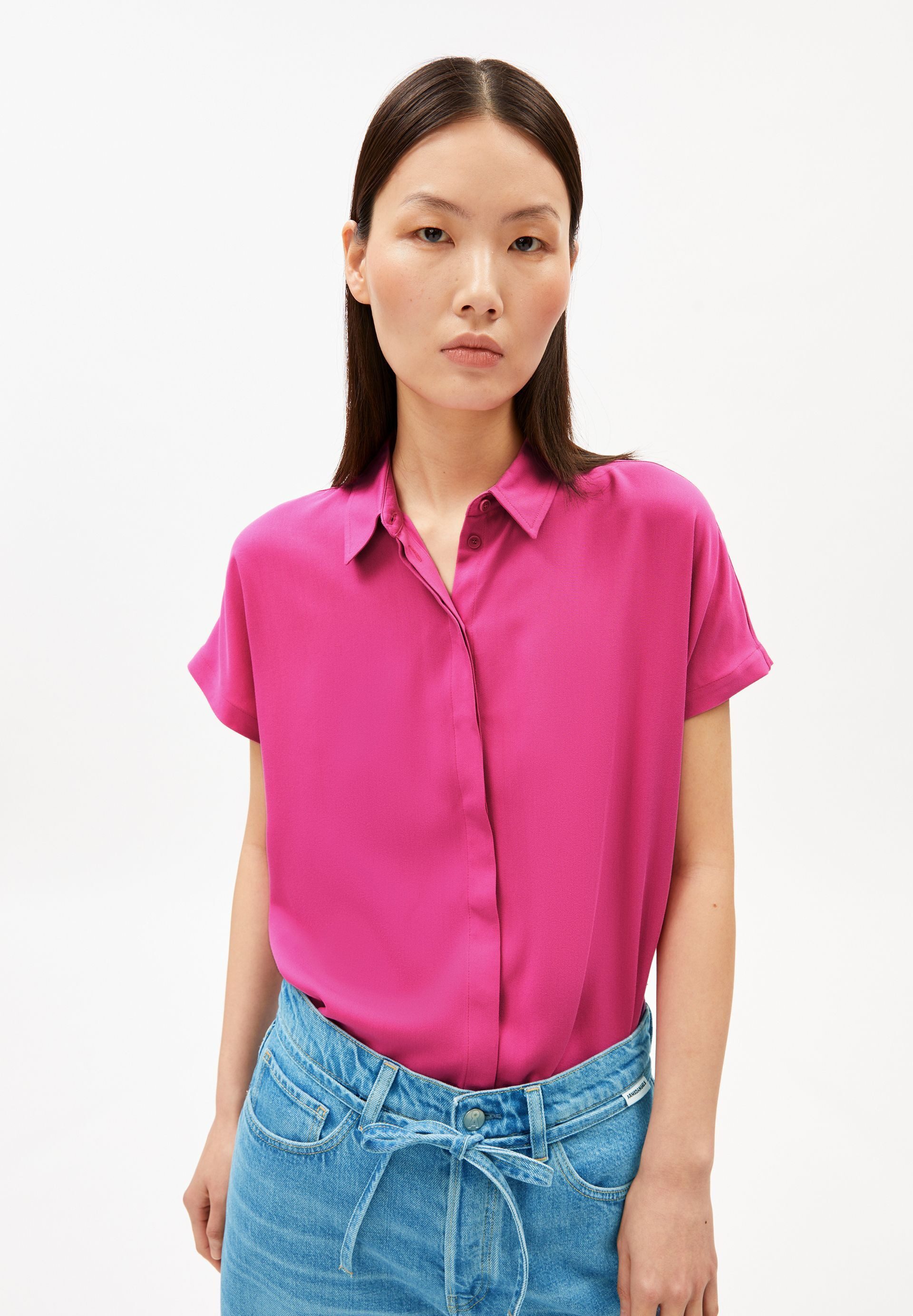 Hemdbluse LARISAANA Bluse aus LENZING™ ECOVERO™ Viskose