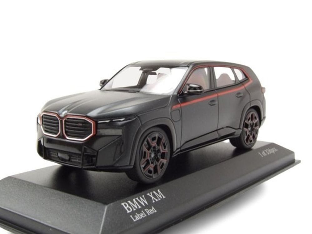 Minichamps Modellauto BMW XM 2023 schwarz metallic, Maßstab 1:43