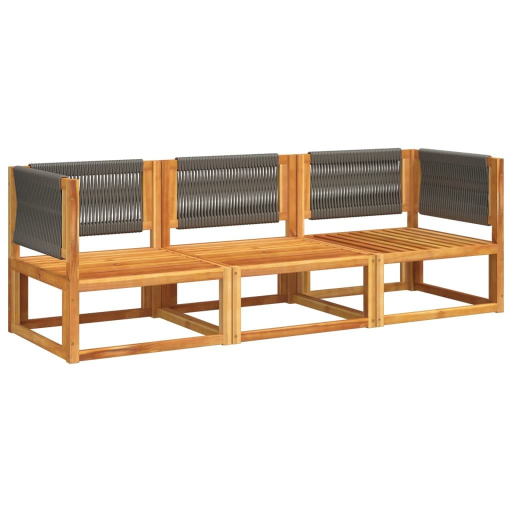 vidaXL Loungesofa 3-tlg. Garten-Sofagarnitur mit Kissen günstig online kaufen