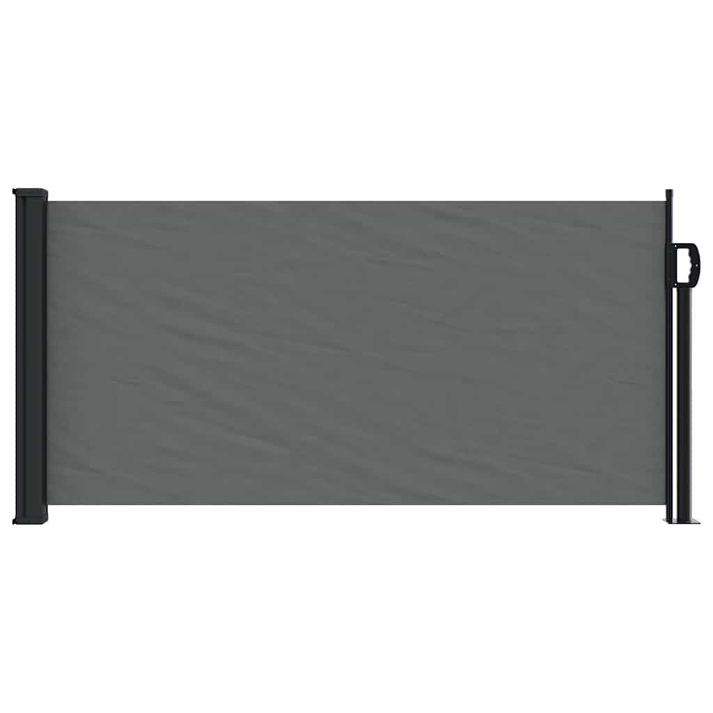 furnicato Markise Einziehbare Seitenmarkise 100 x 300 cm Anthrazit Sichtschutz mit UV-beständiger Sonnenschutz mit automatischer Rückrollfunktion – Bild 3 von 5