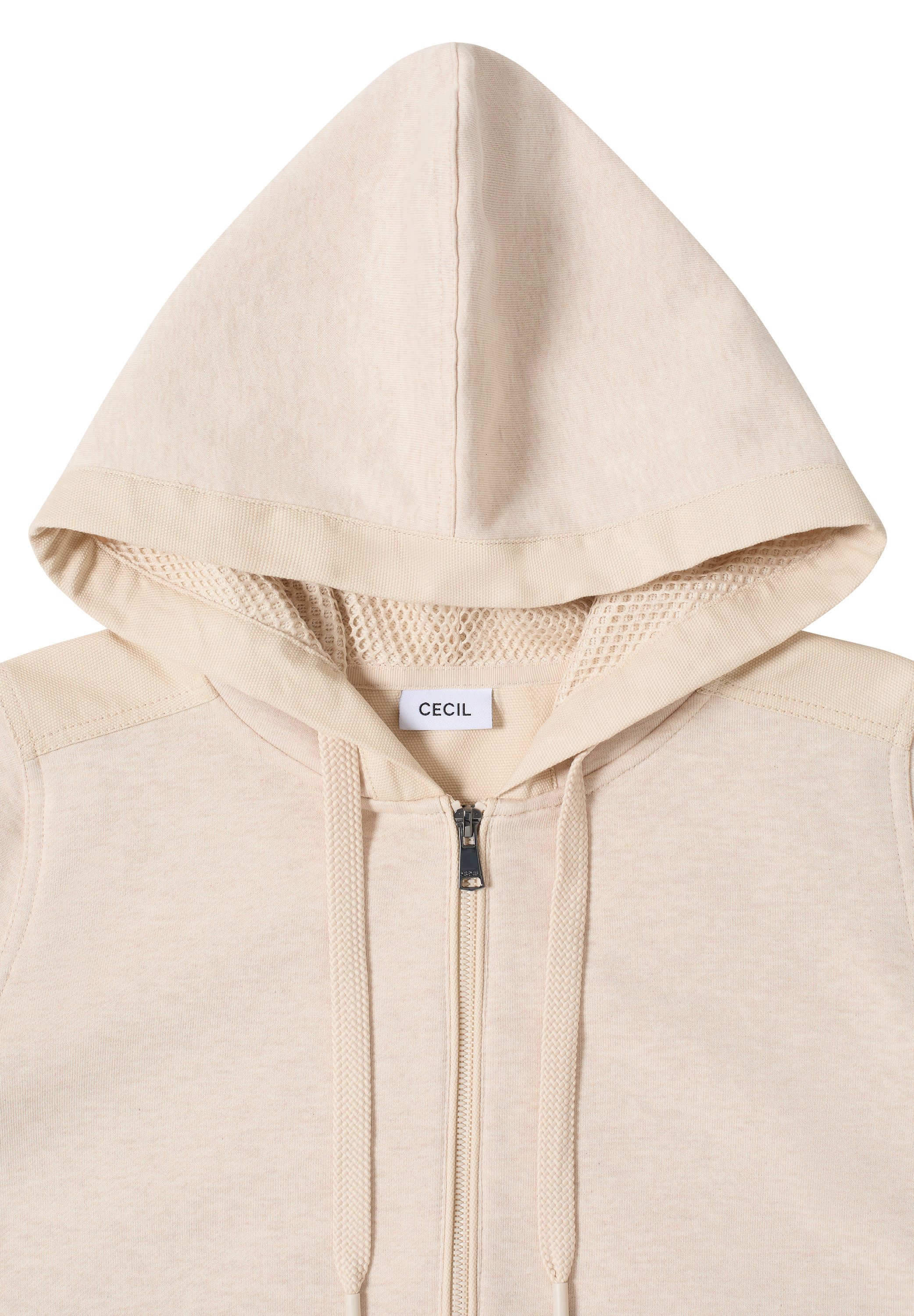 CECIL Sweatjacke mit Strukturmix