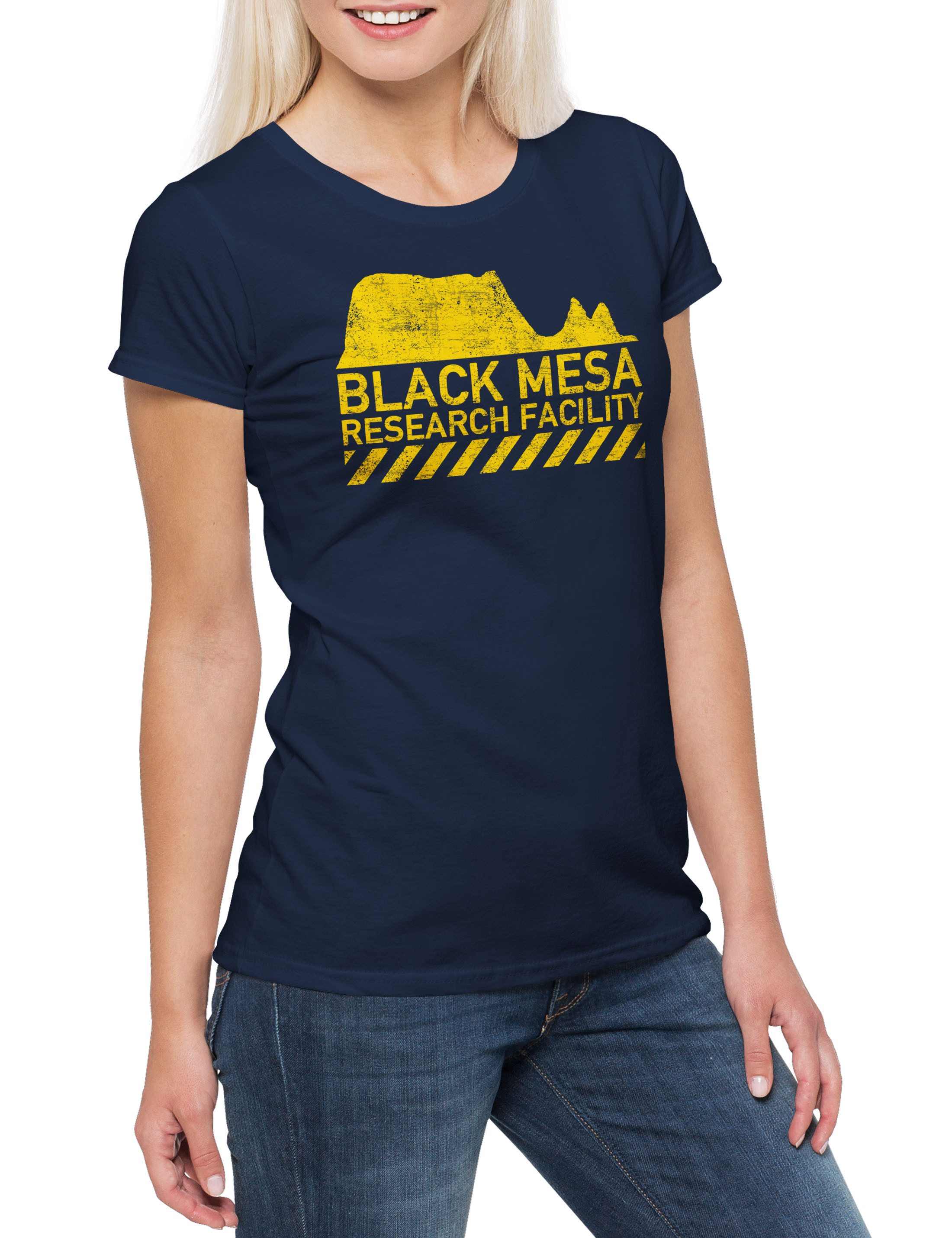Print-Shirt Black Mesa Damen T-Shirt Research Facility Gamer Gaming PC Half Fun