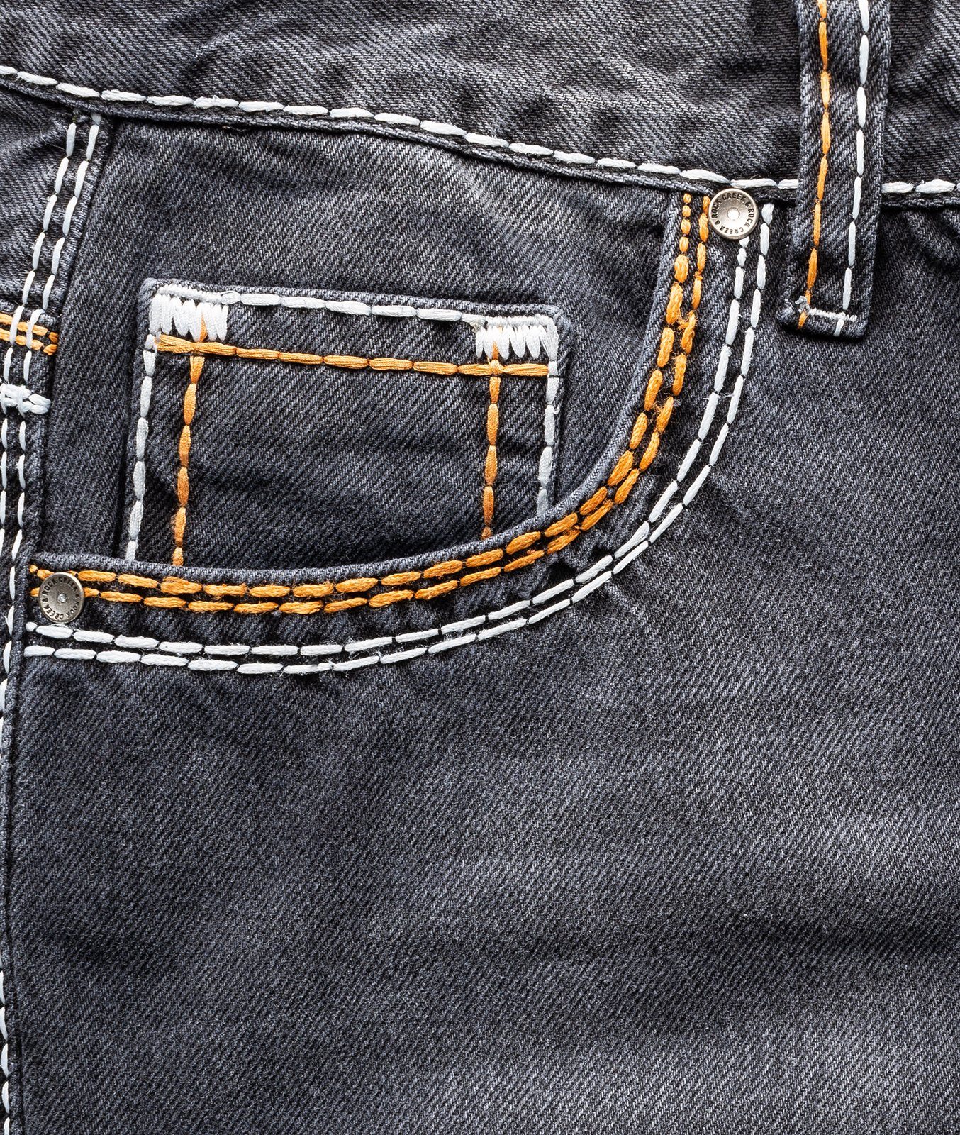 Herren Jeans Rock Creek Straight-Jeans Herren Jeans Comfort Fit dicke Nähte RC-2168