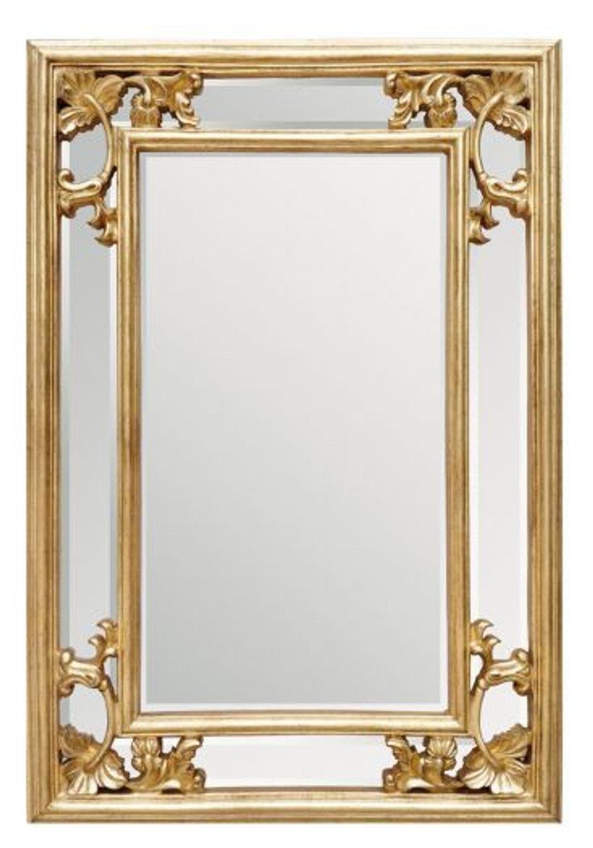 Casa Padrino Barockspiegel Barock Wandspiegel Gold H 96 cm B 66 cm - Edel & Prunkvoll - Goldener Spiegel